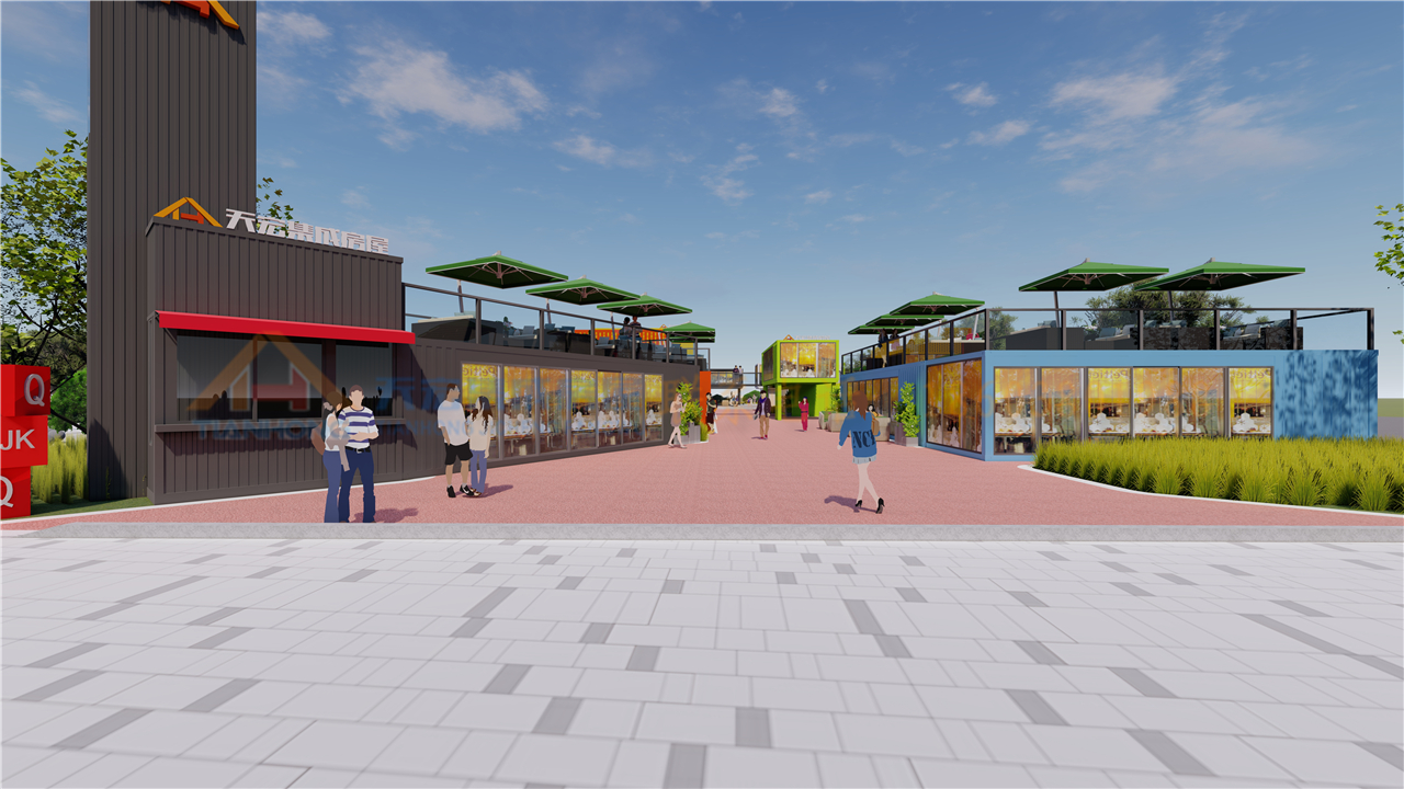 集装箱商业街区设计,城市商业